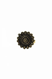 Maya Designer Oxidised Silver Ring